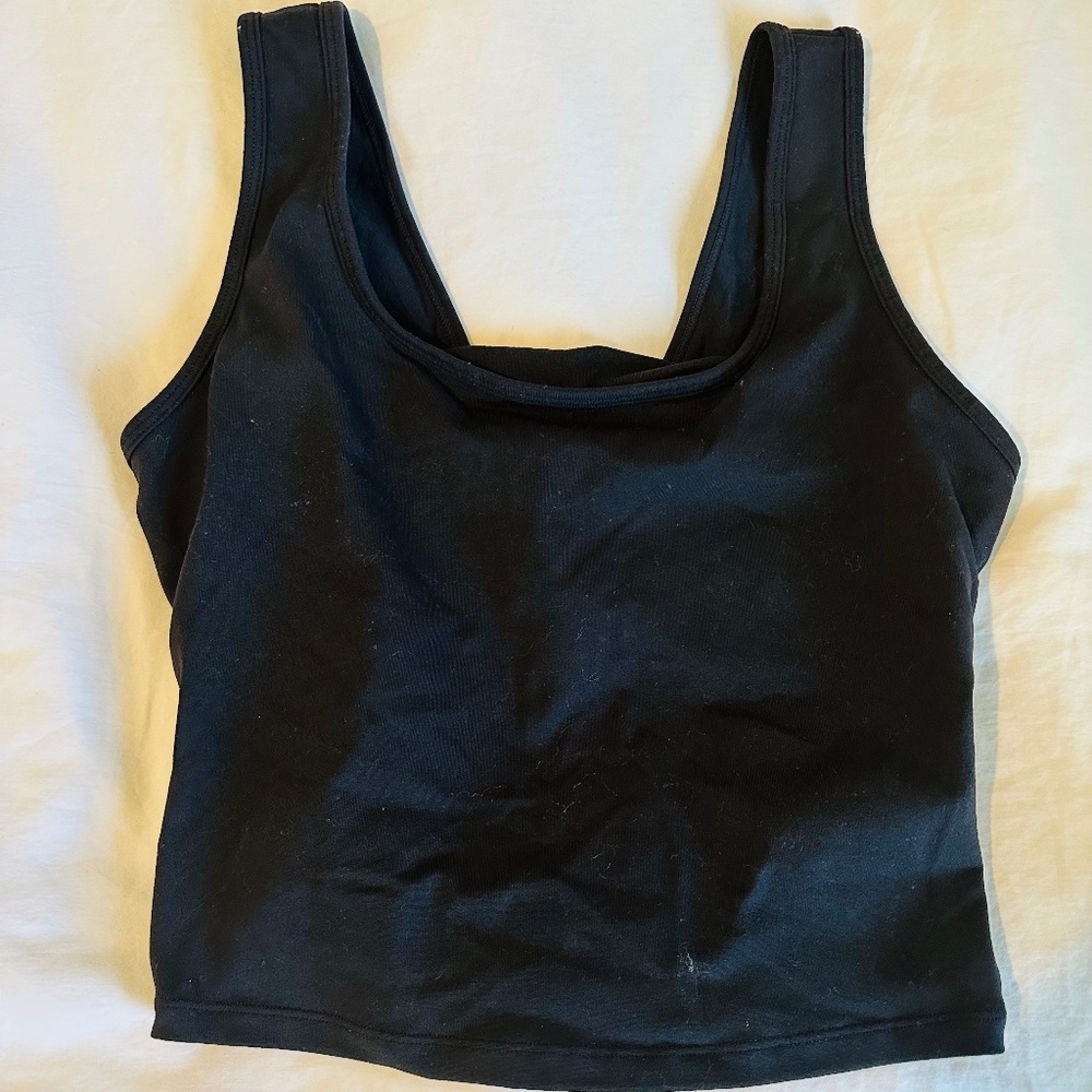 Halara U Neck Crossover Dance Tank Top D-F Cups